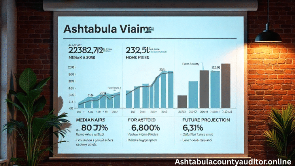 Infographic of Ashtabula County property value trends