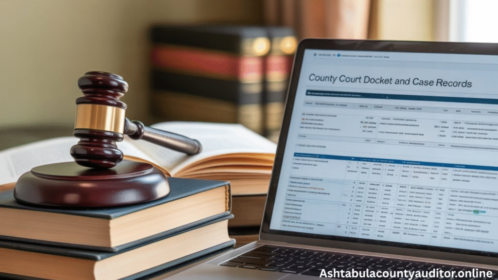 County Court Docket and Case Records.”