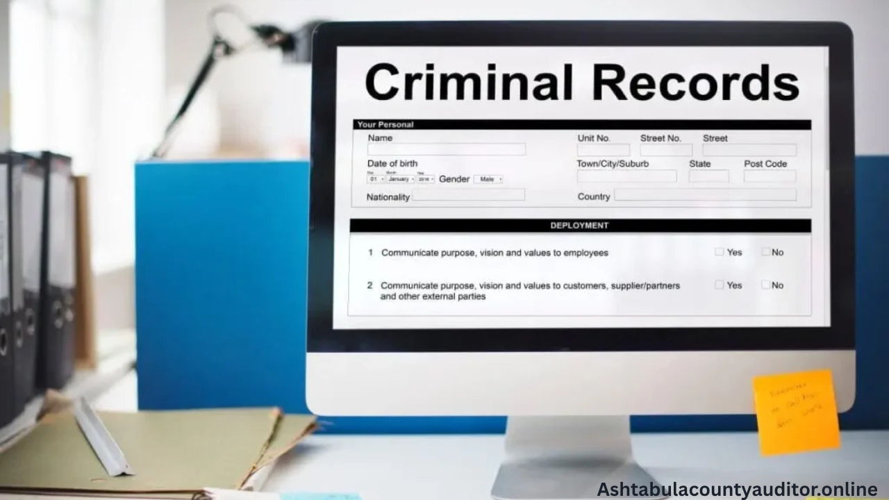 Representation of public arrest records in Ashtabula County,