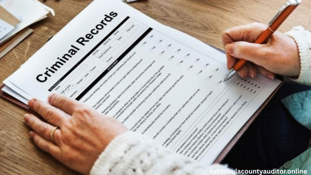 Clearing and expunging arrest records in Ashtabula County.